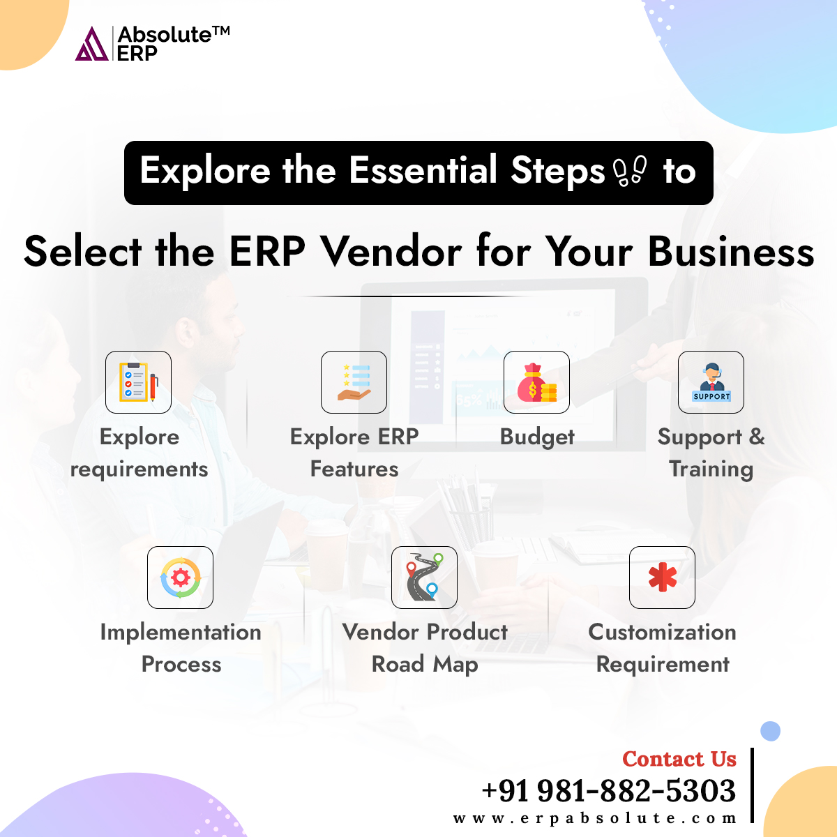 Embark on a journey to streamline your business processes with our comprehensive guide on choosing the perfect ERP vendor. Read more rb.gy/e7nfwi

#absoluteerp #businessprocesses #erpvendor #erpsoftware #erptechnology #journey #ERP #erpsolutions #manufacturingerp