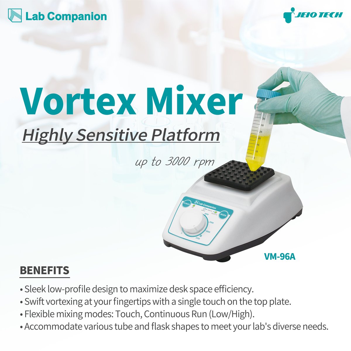 Elevate Your Lab Experience with 𝕁𝔼𝕀𝕆 𝕋𝔼ℂℍ 𝕍𝕠𝕣𝕥𝕖𝕩 𝕄𝕚𝕩𝕖𝕣 𝕍𝕄-𝟡𝟞𝔸 ! 🌪️✨
Maximize your desk space with its low-profile design while enjoying swift vortexing.🚀
🌐 Find out more  naver.me/FqihABQY

#JEIOTECH #LabCompanion #VortexMixer #LabEquipment
