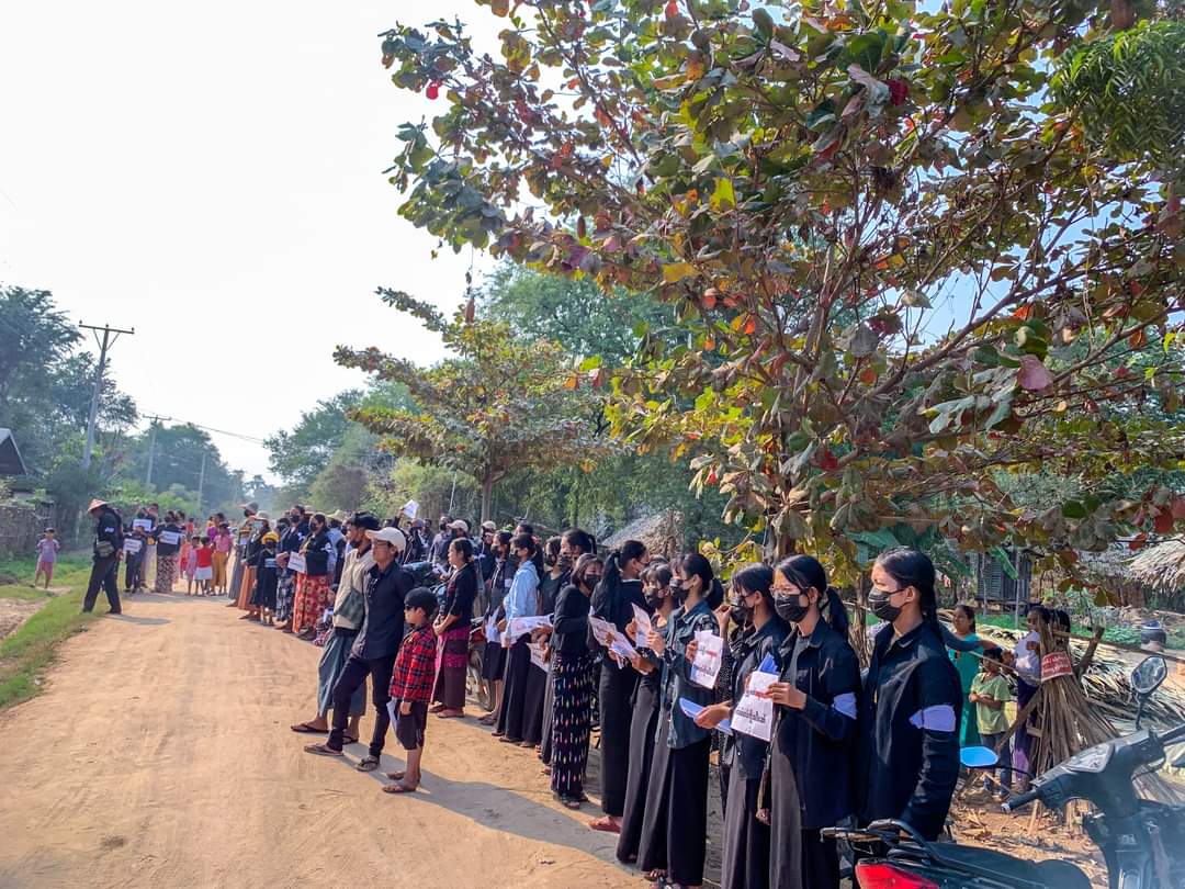 naingnaingaung's tweet photo. and Ayadaw Strike Committee to commemorate three years under the military coup.
#SpringRevolution_3rdAnniversary
#2024Feb6Coup
#WhatsHappeningInMyanmar https://t.co/AR2PNdXoRa