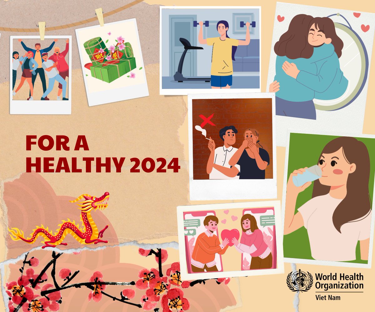 Have a healthy 2024 with actionable #NewYearResolutions:
💚 Build good mental health habits
🥤 Drink more water
👩‍❤️‍👨 Practice safe sex
🚫 Quit all tobacco products

If you slip up, start again. Both your physical and #MentalHealth count.