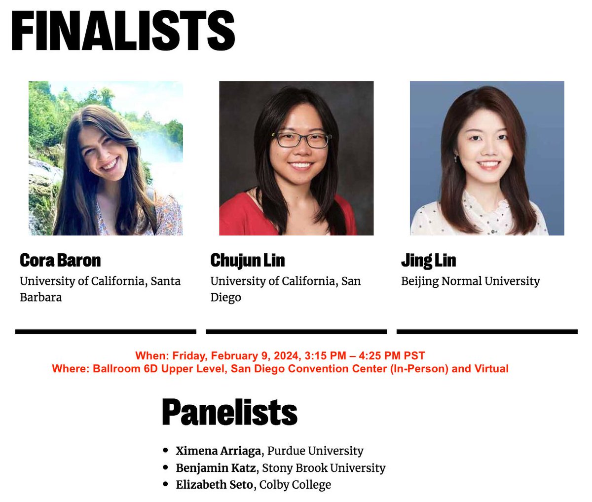 🚨Come join us at the Inside the Grant Panel #SPSP2024!

One of my lab's very first projects on🌟understanding the rich representation of stereotypes using naturalistic storytelling🌟has made it to the finalists!

This is an exciting project with my visiting student Yilin Wang!