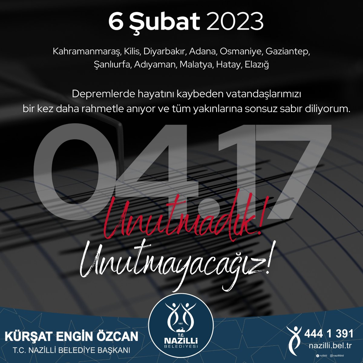 Unutmadık,unutmayacağız #6subat2023