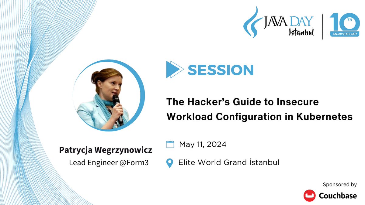 Java Day Istanbul (@javadayistanbul) on Twitter photo Do you want to see live Kubernetes hacking? ๐
Patrycja Wegrzynowicz <a href="/yonlabs/">Patrycja Wegrzynowicz</a> will show demos where your newly registered accounts in a k8s application are hijacked.๐คฉ
Don't miss out on this interactive session! ๐โโ๏ธ๐โโ๏ธ
#Kubernetes #Security #JavaDayIstanbul #TechEvent Do you want to see live Kubernetes hacking? ๐
Patrycja Wegrzynowicz <a href="/yonlabs/">Patrycja Wegrzynowicz</a> will show demos where your newly registered accounts in a k8s application are hijacked.๐คฉ
Don't miss out on this interactive session! ๐โโ๏ธ๐โโ๏ธ
#Kubernetes #Security #JavaDayIstanbul #TechEvent