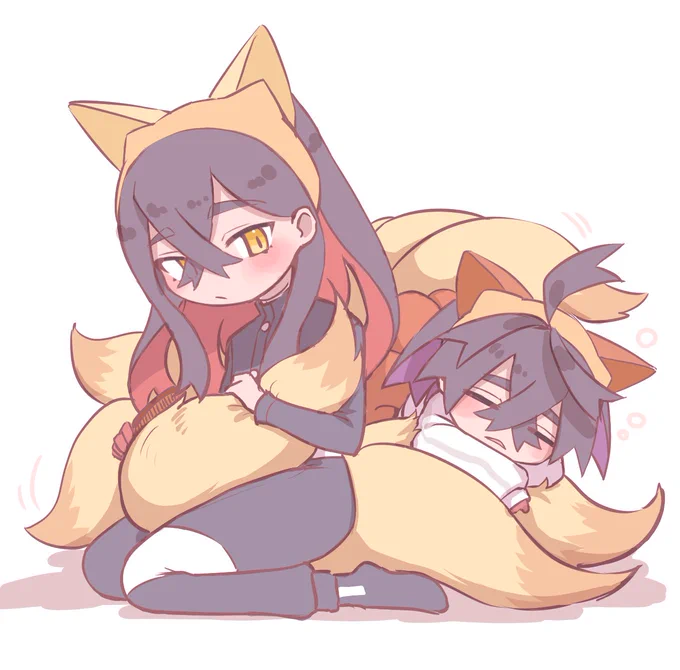 これは以前描いたおきつねキタカミ姉弟 