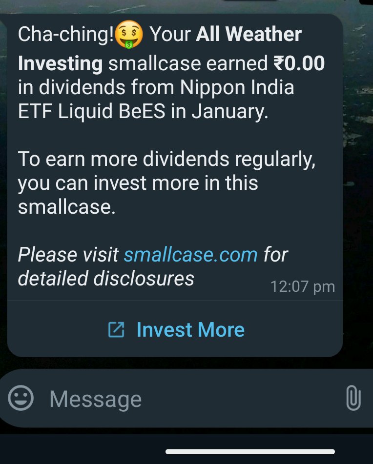 sr_sairohan's tweet photo. Hey @smallcaseHQ you may have to tweak this notification workflow. Cause I don't feel Cha-ching! At all 😅 https://t.co/CYMBHLq0Jl