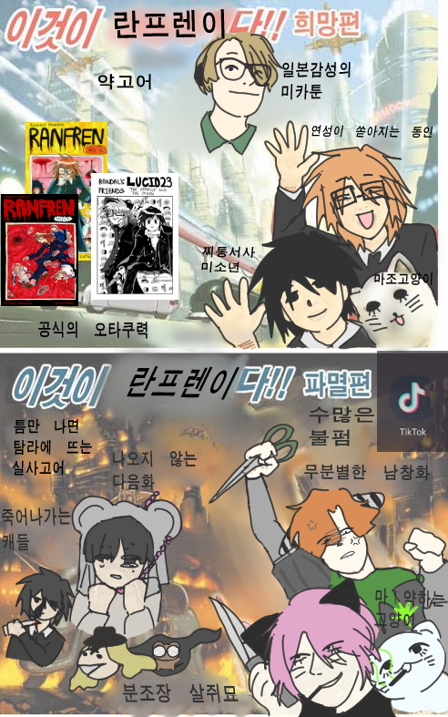 RRRR_ziuge's tweet photo. #ranfren 
이것이 란프렌이다!! 희망편/ 절망편 https://t.co/YF06CidjwW