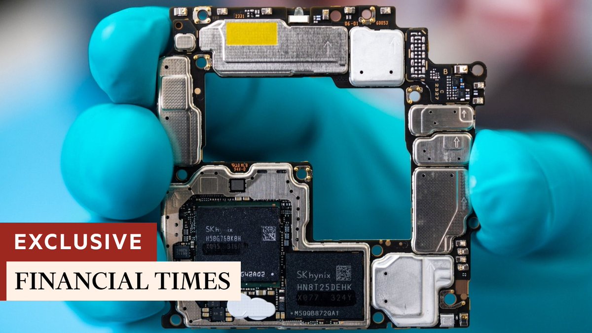 To mass-produce chips designed by Huawei, the country's biggest chipmaker SMIC has put together new semiconductor production lines in Shanghai, according to people familiar with the move 
on.ft.com/42q2QTX