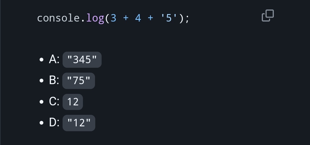 This javascript question is simple but tricky. Let's see how much you know about strings and numbers. #programming
