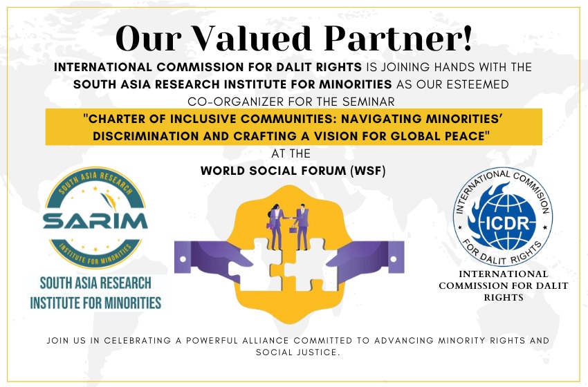 OrgSarifm's tweet image. Honored to have the backing of @ICDRForum as we unite with @OrgSarifm at the World Social Forum in Kathmandu to address the pressing issues of CWDD and the fight against inequality. #CommittedToChange #CollaborativeEfforts
