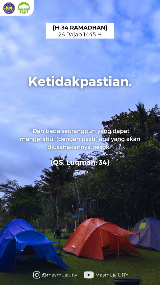 samzalii's tweet photo. _"Dan tiada seorangpun yang dapat mengetahui (dengan pasti) apa yang akan diusahakannya besok."_ (QS. Luqman: 34) https://t.co/mojcsDv8Bf