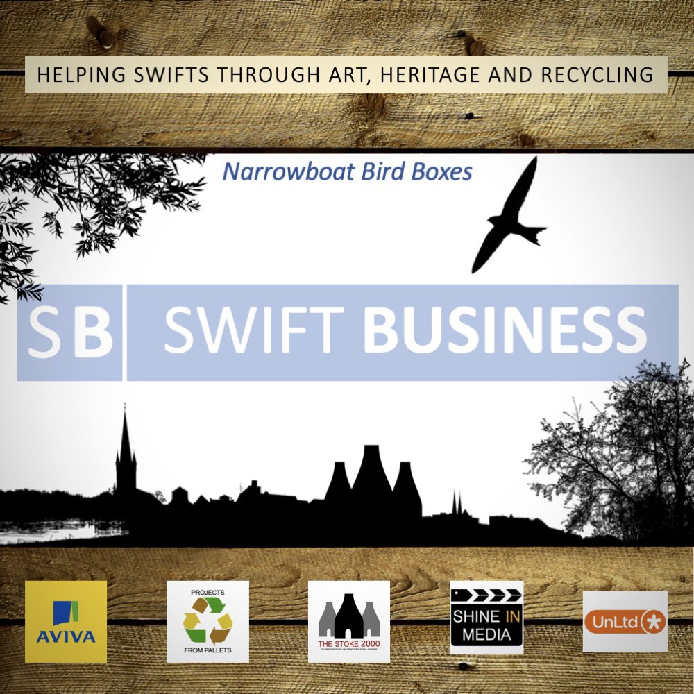 ♻️NEW #StokeonTrent Crowdfunder is now LIVE! We’re: •Celebrating the UK’s #Canal & #River #Heritage; •Helping #Nature by Increasing the UK’s #Swift Population; •Caring for the #Environment by Reducing Carbon Emissions Through #Recycling. READ MORE: avivacommunityfund.co.uk/p/swift-busine…