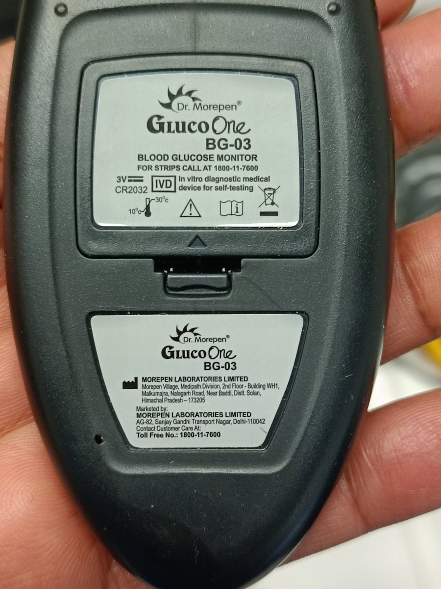 Dr Morepen Glucose Monitoring Systems.

It will be good to see and compare with Curv Glucometer teardown which I did recently. 

Manufactured in India?

What is inside any guess?

Do you want to see?