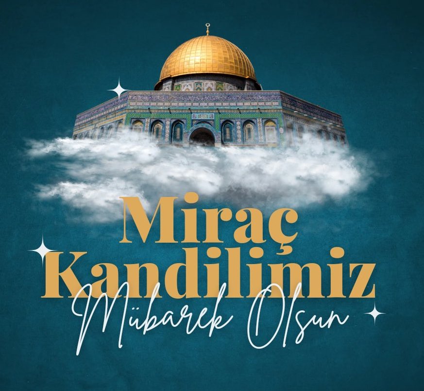 Miraç Kandilimiz mübarek olsun.