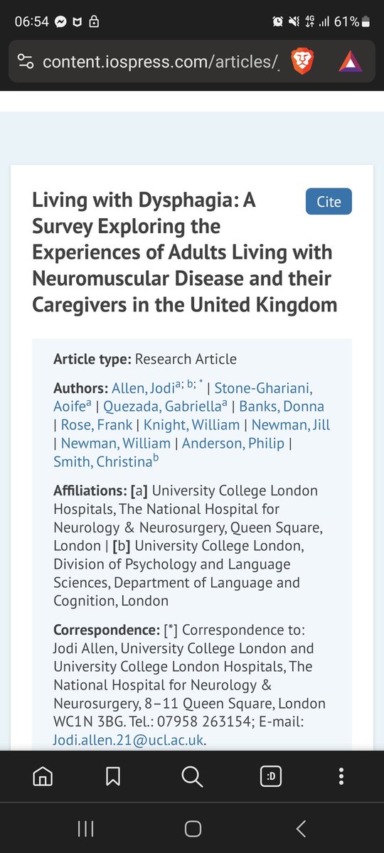 NHNN Therapy & Rehabilitation (@nhnn_therapies) on Twitter photo Big congratulations to <a href="/JodiAllenSLT/">Jodi Allen</a> for this fantastic paper with colleagues & patient co-authors at <a href="/UCL_QS_CNMD/">UCL_QS_CNMD</a> <a href="/ucl/">UCL</a> <a href="/uclh/">UCLH</a> on what it is like to live with dysphagia due to myotonic dystrophy 👏🏼👏🏼
content.iospress.com/articles/journ… Big congratulations to <a href="/JodiAllenSLT/">Jodi Allen</a> for this fantastic paper with colleagues & patient co-authors at <a href="/UCL_QS_CNMD/">UCL_QS_CNMD</a> <a href="/ucl/">UCL</a> <a href="/uclh/">UCLH</a> on what it is like to live with dysphagia due to myotonic dystrophy 👏🏼👏🏼
content.iospress.com/articles/journ…