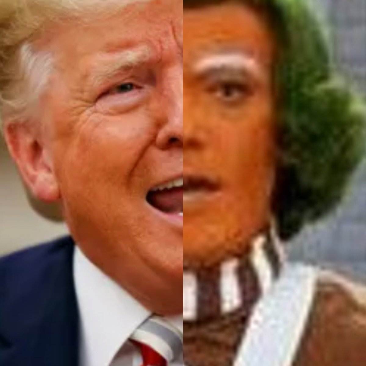 sunsungirly's tweet photo. I don’t know about Trump looking like Elvis, but this seems accurate!🤣
#TrumpOompaLoompa https://t.co/9UradJ0tTK