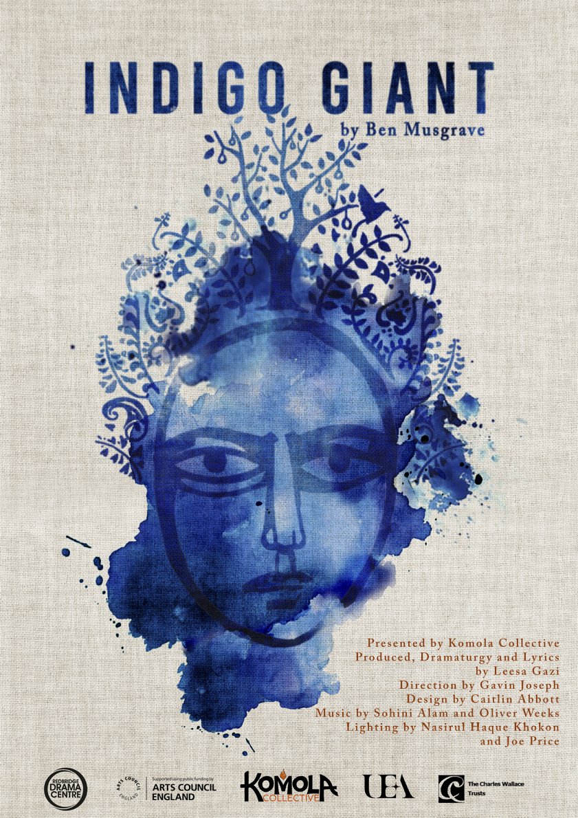 In search of the perfect blue dye, Bengali farmers were forced to cultivate indigo, leading to the Indigo Revolt of 1860. Our new, gripping drama @IndigoGiant, by @BenMusgrave1, opens at the @RedbridgeDrama and tours the UK. For more information & booking komola.co.uk/indigogiant