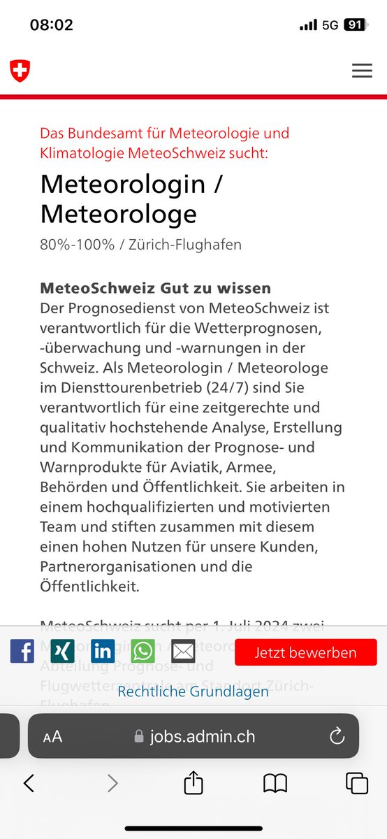 Heiterluft's tweet photo. Interessante Stelle in der Prognose- und Flugwetterzentrale (Meteorologin, Meteorologe) von @MeteoSchweiz ausgeschrieben. 

https://t.co/0z05eEIVUY https://t.co/cmBcTZENqw