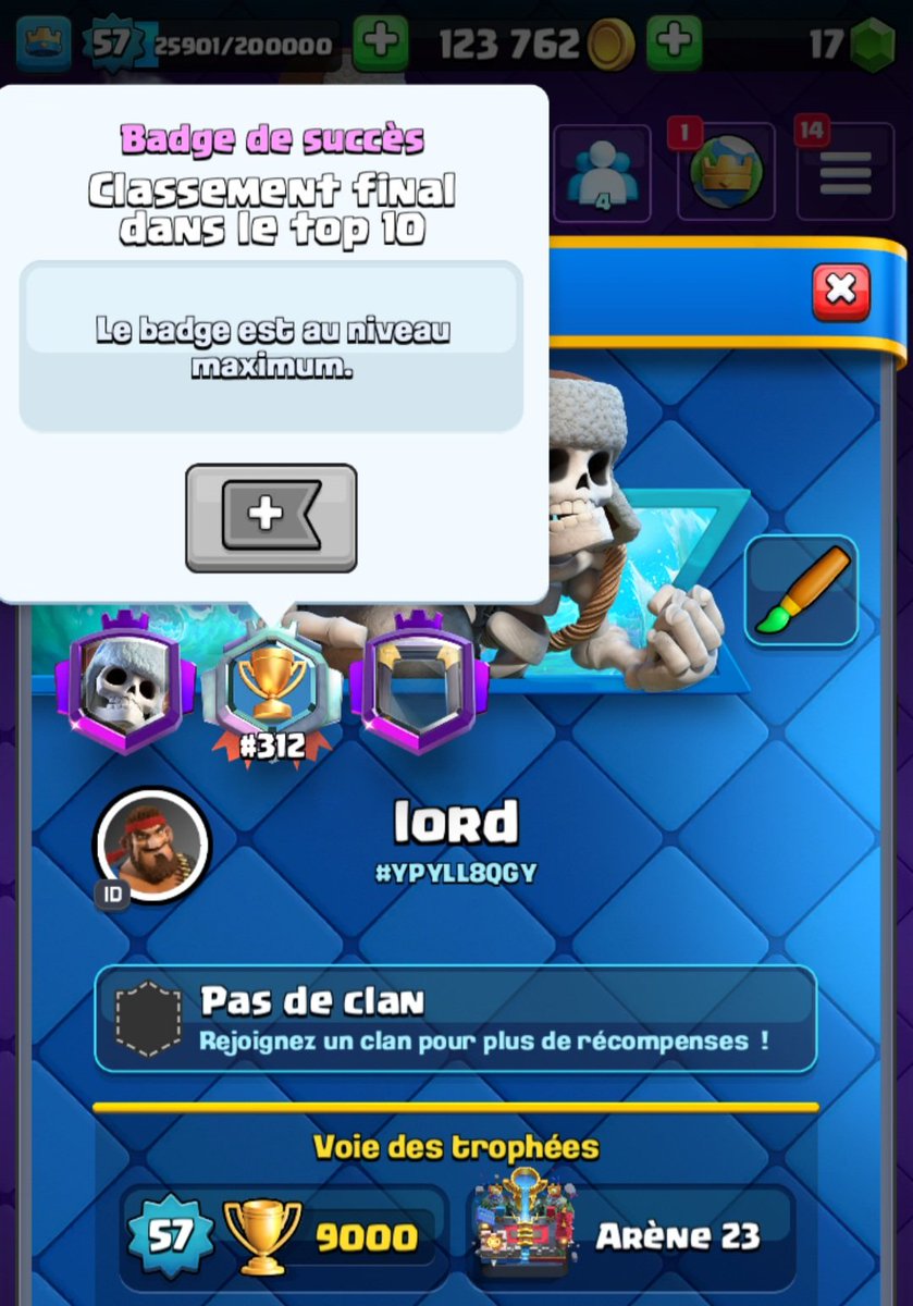 end of my objective, max the badge , with my GS mirrors deck onetrick 💥