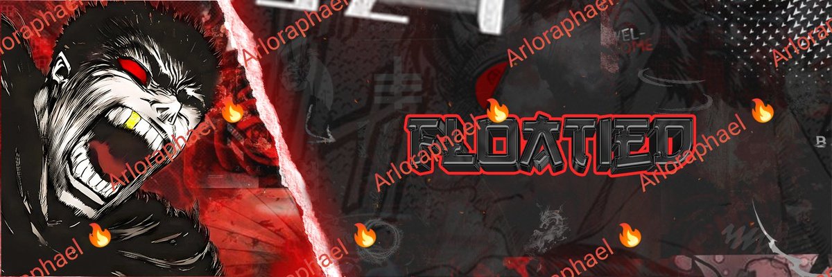 I recently created this anime header for my happy client.💯 "<a href="/FloaTied/">FloaTied</a>"
.
🔥Open Commissions, Interested contact me.
 .
If you want some awesome anime header like this, DM me.