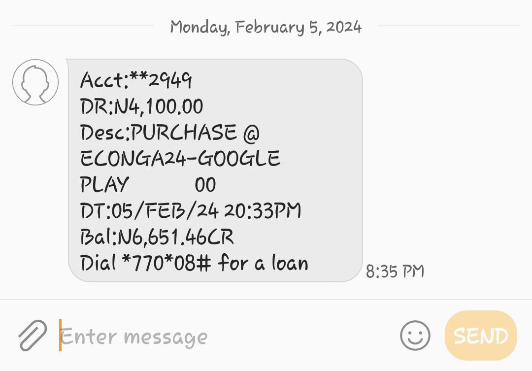 barleybanker1's tweet photo. @_dinomelaye @fidelitybankplc  #4,100 was deducted from my lean account last night. I did not pay or buy anything from the Google play store.
Account Number: 6051942949.
Please return my money https://t.co/mznvC4x6RE