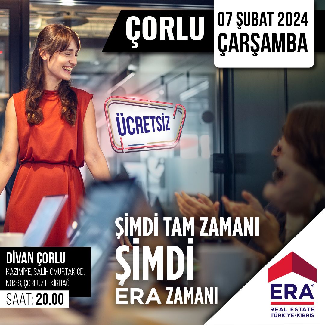 EraRealEstateTr's tweet photo. Avrupa’nın en büyük, Türkiye’nin en genç global gayrimenkul danışmanlık markası ERA, Türkiye’de coşkuyla büyüyor. Siz de muazzam bir kariyer, sıra dışı bir gelir için acele edin. Çünkü şimdi tam zamanı şimdi ERA zamanı.  

  #erarealestate #erarealestatetürkiye https://t.co/24lPAasB0A