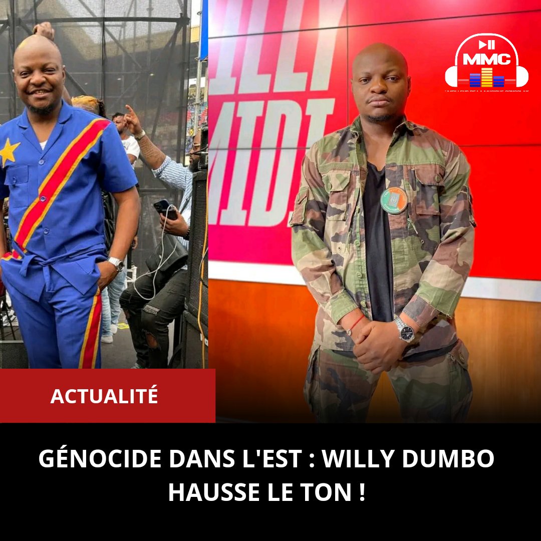 #FreeCongo : "Ne fermons pas les yeux sur ce qui se passe à Goma. Courage", Willy Dumbo, célèbre animateur ivoirien. 🇨🇩✊
