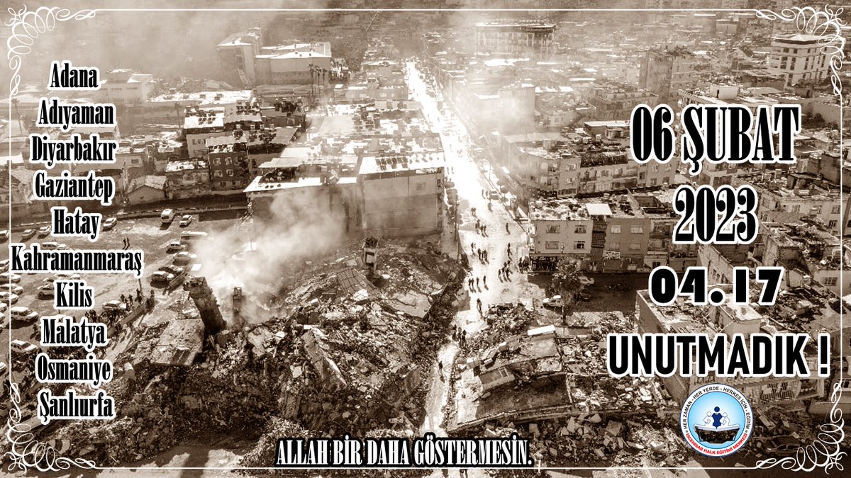 IscehisarH's tweet photo. #6subat2023 
Allah tekrar göstermesin. https://t.co/RKXmGymPRc
