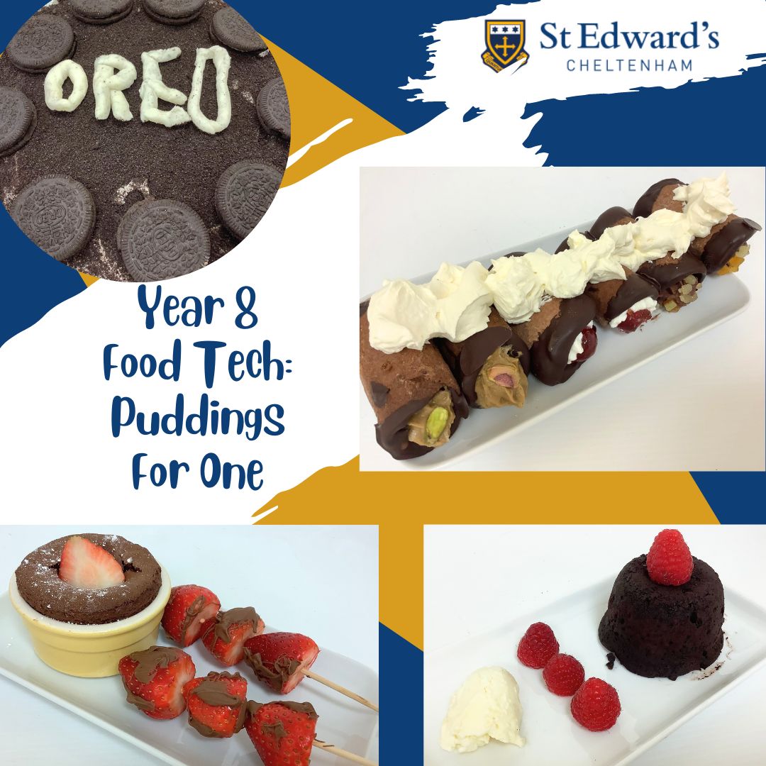 StEdwardsChelt's tweet photo. As their final assessment in the Food Preparation rotation, Year 8 demonstrated their ability to generate ideas and work independently, as well as practise their cookery & presentation skills when producing a pudding for one. The results are delicious!
#SECFoodTech #SECYear8 https://t.co/AnBZXPYBWZ