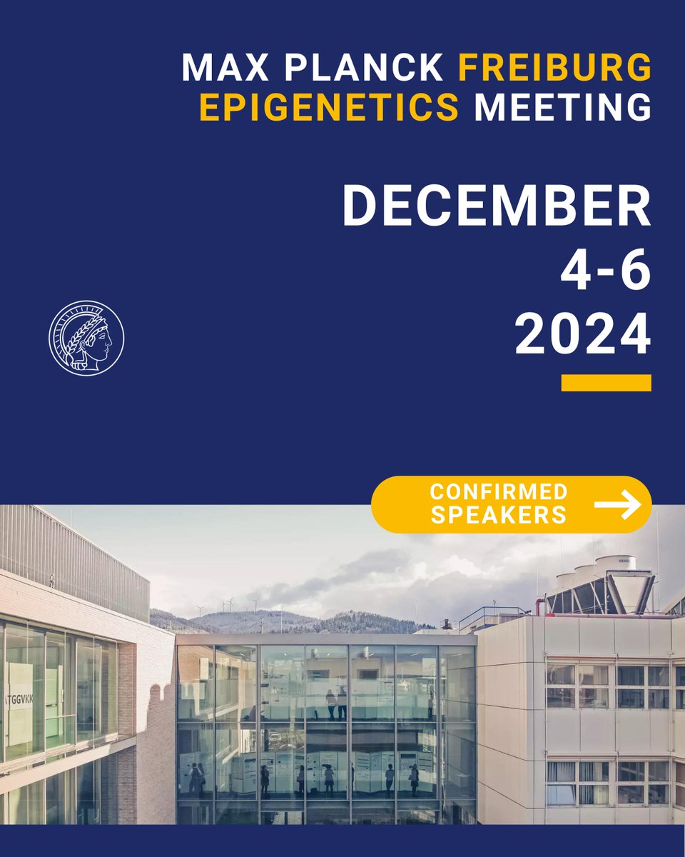 Today, we are happy to share the lineup for the Max Planck Freiburg #Epigenetics Meeting in December 2024! We've curated a fantastic group of speakers who come to the MPI in #Freiburg, bringing their discoveries to the scientific community. Find out more in this short 🧵