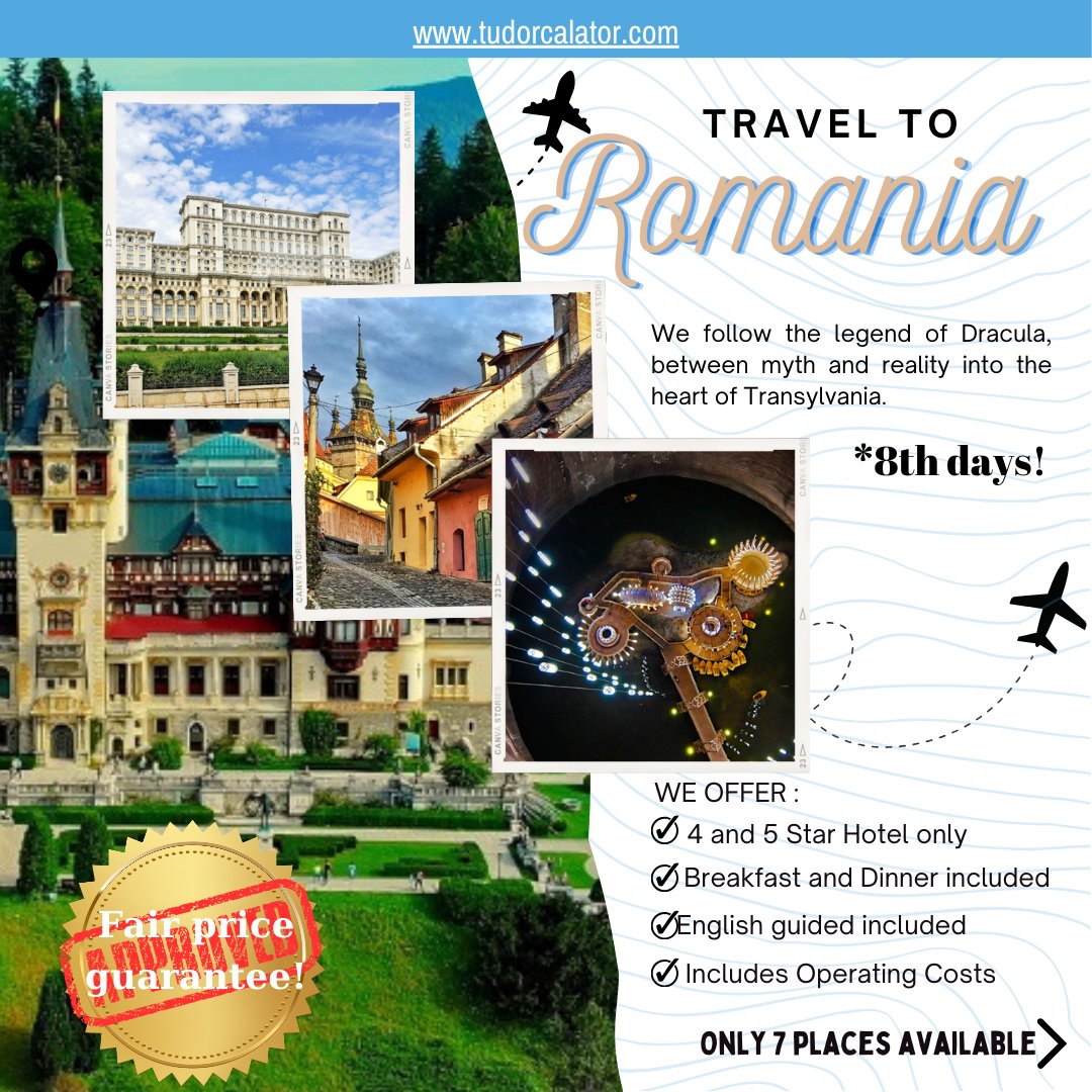 enea_tudor's tweet photo. Travel to Romania
Come with us in a magical journey. Travel to Romania! A land of legends, myths, history and fabulous landscapes. We'll hit the road following Dracula's Legend, discovering places, facts and stories. We'll embrace the myth and combine it with history https://t.co/6eo4pVr1Dg
