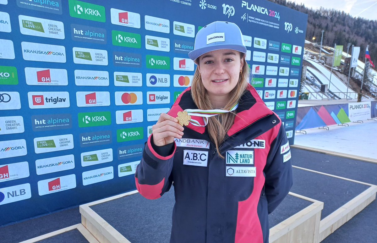 🇦🇩🥇És un orgull per Andorra veure com la Gina del Rio ha aconseguit l'or en uns Mundials d'esquí de fons júnior! Gràcies a la seva dedicació i esforç hem viscut un moment històric. L'enhorabona a tot l'equip per aquest merescudíssim podi!