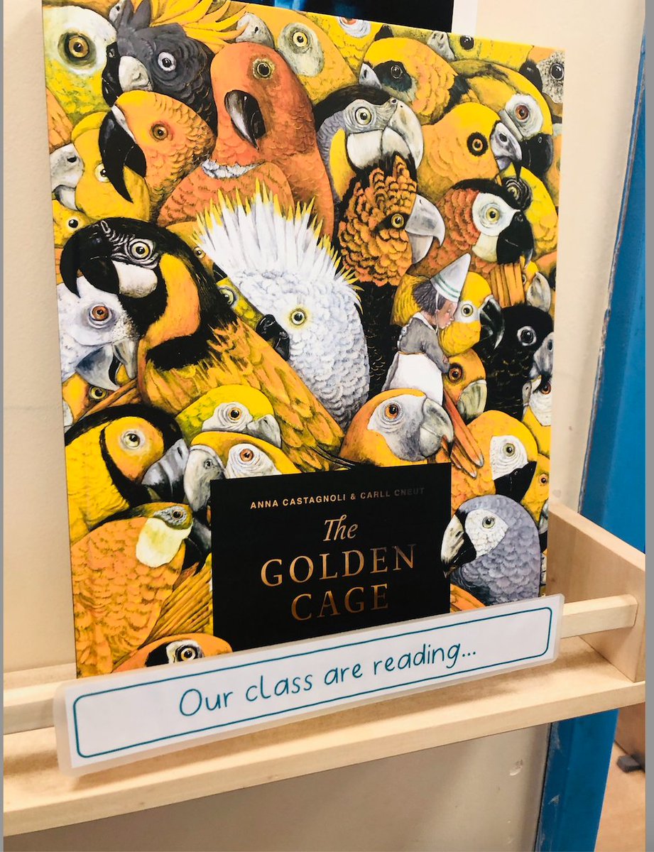 BookIslandBooks's tweet photo. Spotted outside Year 6 at @primary_hub at Mangotsfield Primary! Each class has a shelf like this outside their classroom. How do you share what you're reading with the rest of the school?
#TheGoldenCage #BrigitteMinne #CarllCneut @Laura_Wat https://t.co/i3ZGLpbkzb
