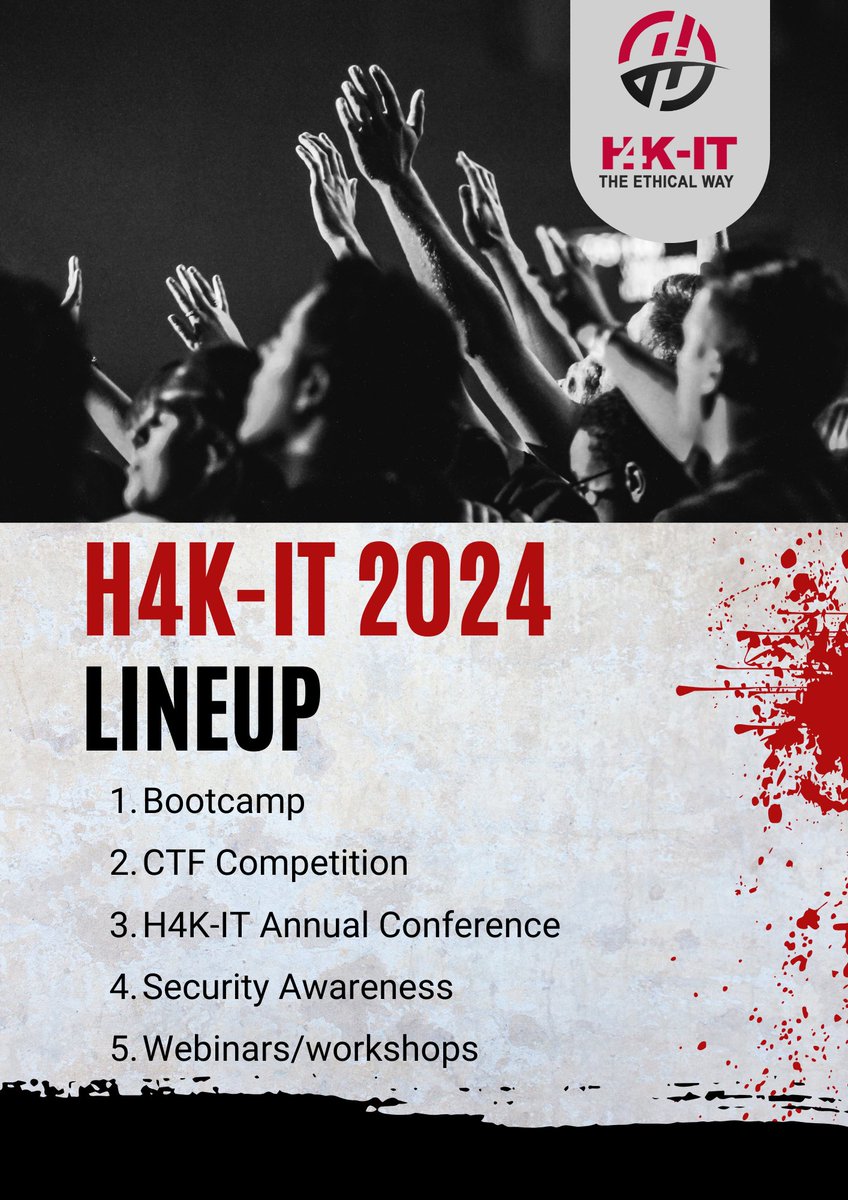 This years lineup for our community activities is out, are you excited 😎👨🏽‍💻👩🏽‍💻