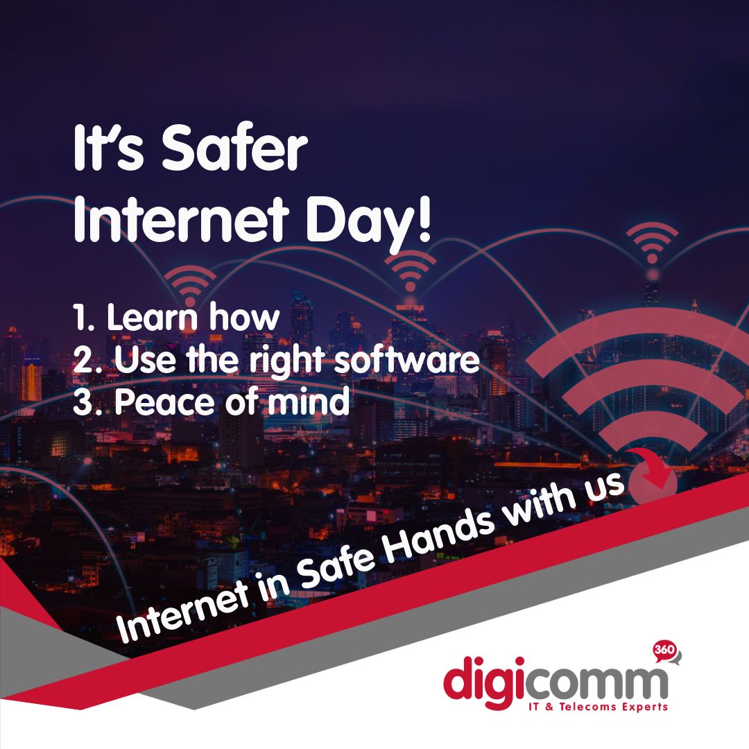 6th Feb - Happy Safer Internet Day from the Digicomm 360 team! 🌐💙 Today, let's embark on a mission to ensure our online journey is not just exciting but secure.

🛡️ #Digicomm360 #SaferInternetDay #CyberSecurity #DigitalResponsibility #OnlineKindness #CyberVigilance 🌐✨