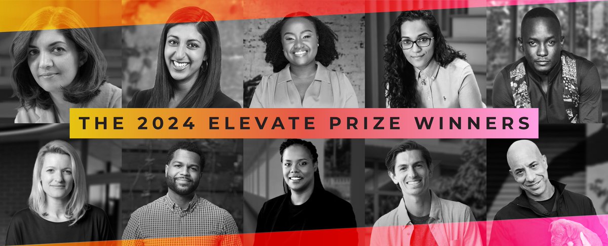 ElevatePrize's tweet photo. Introducing our 2024 Elevate Prize winners! 

Around the world, these 10 leaders &amp; their organizations are to address some of the most critical challenges of our time. 

Learn more &amp; join us in welcoming them to the Elevate family! 
https://t.co/SJLG0B9dxN https://t.co/lps7pD5wyI