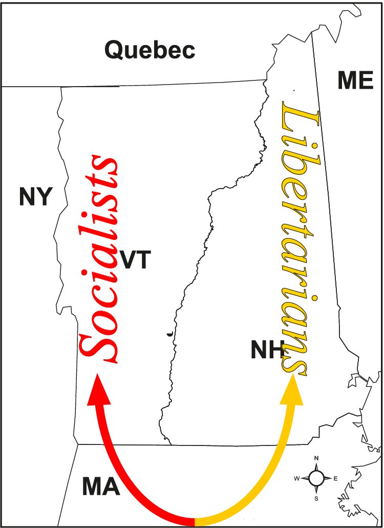 DennisPrattFree's tweet image. We want our authoritarian friends
to feel as at home in their state
as we do in ours!😀

Let us help you get to a state
that suits your political leanings.

#StateSwap #SocialistStateProject
#LibertarianHomeland #NHPolitics