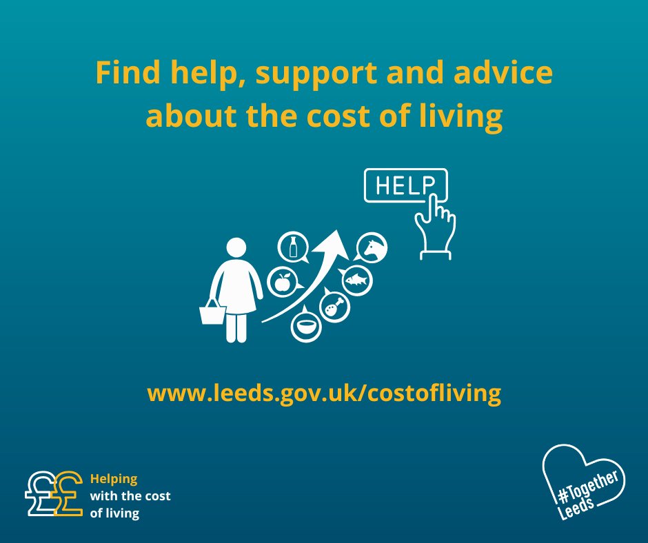 Just a reminder that Leeds City Council have a dedicated website which offers information, support and advice to help with the cost of living, including housing, food, fuel, health and finance. Find out more: orlo.uk/i5EeS