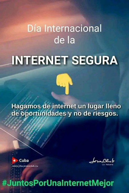 #DíaDeInternetSegura #CubaRedesSeguras #CiberseguridadParaTodos #JovenClubVillaClara