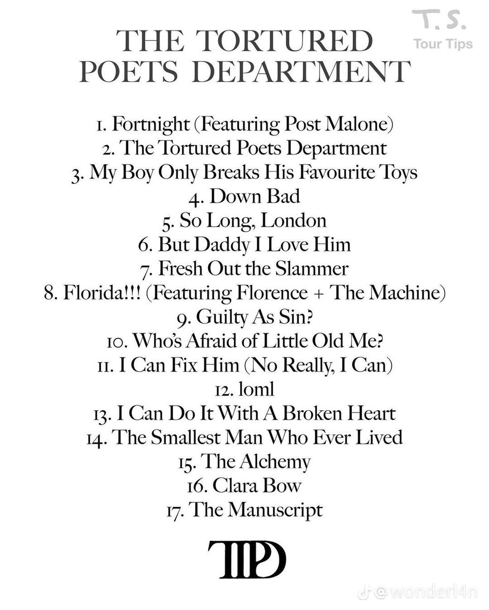 TTPD 19/4 tweet media