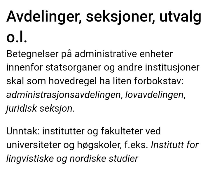 dtlanghoff's tweet photo. @sprakradet Skal forskingssentera ved universiteta ha liten forbokstav, t.d. senter for samisk helseforsking? https://t.co/pqsDWoCcJn