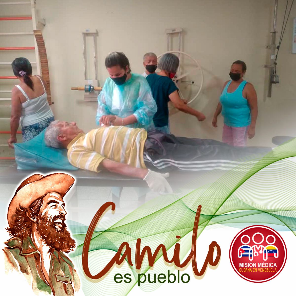 · Cada colaborador desde su puesto de trabajo da lo mejor de sí para salvaguardar la salud del pueblo venezolano inspirados en el legado de Bolivar, Martí, Chávez y Fidel #CamiloVive #CubaPorLaVida <a href="/cubacooperaven/">Misión Médica Cubana en Venezuela</a> <a href="/MINSAPCuba/">Ministerio de Salud Pública de Cuba</a> <a href="/japortalmiranda/">José Angel Portal Miranda</a>