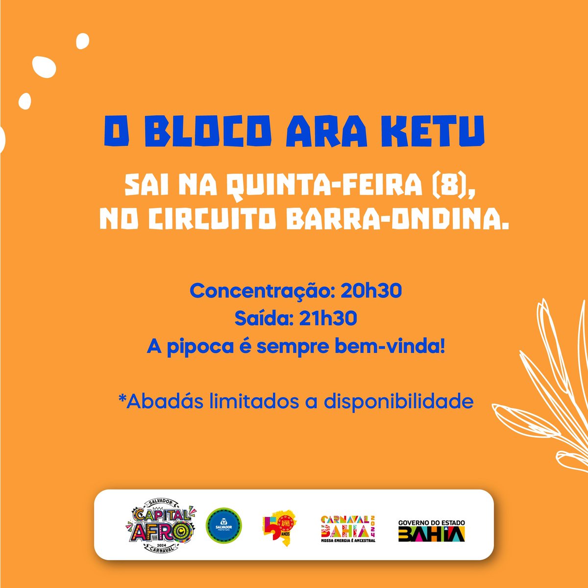araketu's tweet photo. Informações sobre o Bloco ARA KETU no Carnaval de Salvador https://t.co/gtXm1bpBvY