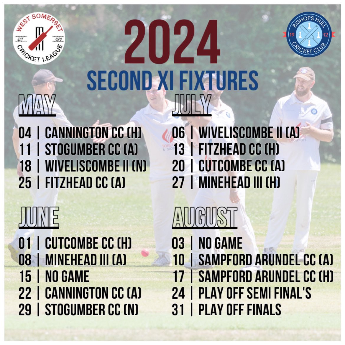 📆Our fixtures for 2024 are out! The lads begin preparation for the season ahead in the coming weeks with winter nets beginning on the 3rd of March for 4 consecutive weeks🏏 Pre season fixtures and cup games to follow🔜 #BHCC | #UpTheHull | 🔴🔵