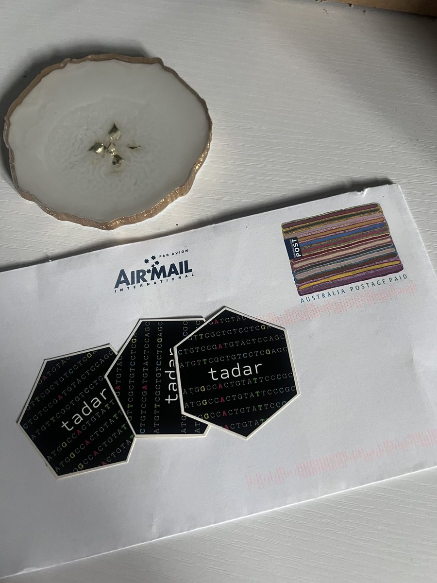 And this arrived in my mail today from 🇦🇺 thank you <a href="/baerlachlan/">Lachlan Baer</a> ! And excited to have another package sticker coming from my ex-mentor @stevie_ped ! Thank you for keeping me connected even though I am far away in 🇬🇧!