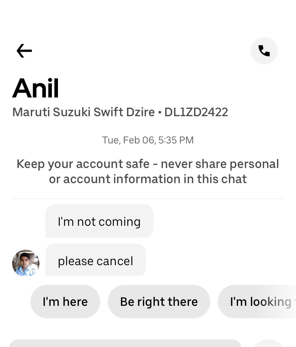 TheNehanium's tweet photo. @Uber_India your driver days are literally pathetic, this one has been dancing here and there and ditching my pick up. One question if they don’t want to serve, why do they accept the cab request, and if they do then why do they ask us to cancel. https://t.co/L3vnWbCdT0
