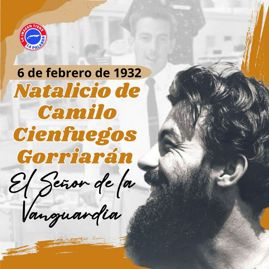 Esteban Lazo: «Estamos absolutamente convencidos de que en el pueblo hay muchos Camilo, que a 92 años de su natalicio #CamiloVive y su legado está vigente en nuestra Patria. Como dijo Ernesto Che Guevara: "era, indiscutiblemente, el más brillante de todos los guerrilleros"»