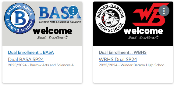 BcssTig's tweet photo. Shout out to @BASABlazers & @TweetDoggs for taking their #DualEnrollment process online this year in a @Canvas_by_Inst course! #BarrowBold https://t.co/81IBZN2irG