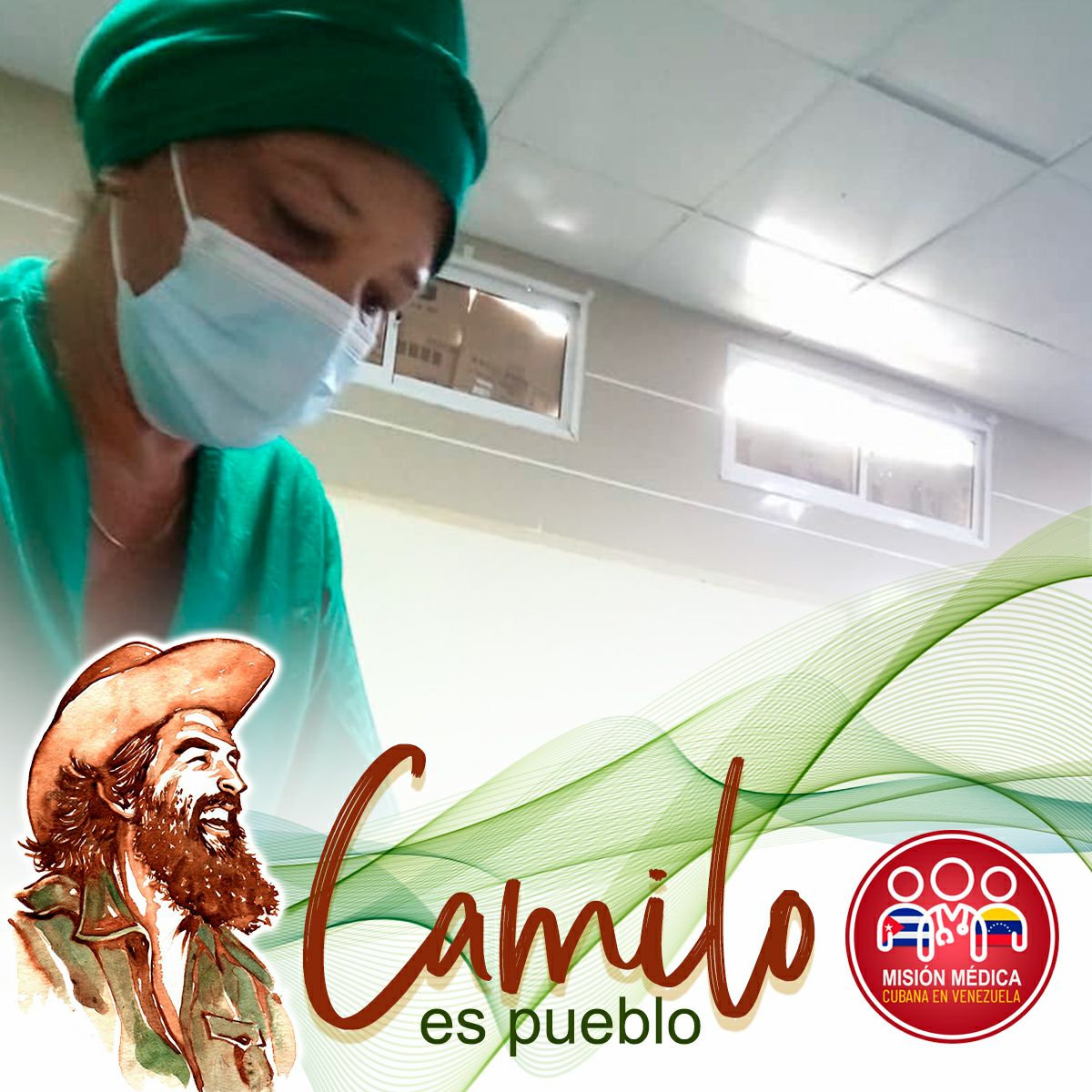 · Deme Venezuela en qué servirla: ella tiene en mí un hijo. #CamiloVive #CubaPorLaVida <a href="/cubacooperaven/">Misión Médica Cubana en Venezuela</a> <a href="/MINSAPCuba/">Ministerio de Salud Pública de Cuba</a> <a href="/japortalmiranda/">José Angel Portal Miranda</a>