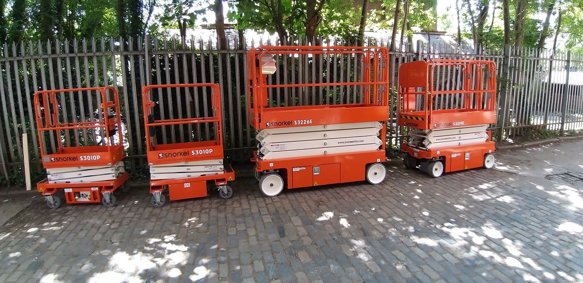 Our range of snorkel scissor lifts includes the A38, S3010P, S3226E and the new S3219E and are ready to help you reach the heights you need.
For more information give our friendly team a call today 📷 020 7326 0000 or visit our website.
#construction #ukconstruction