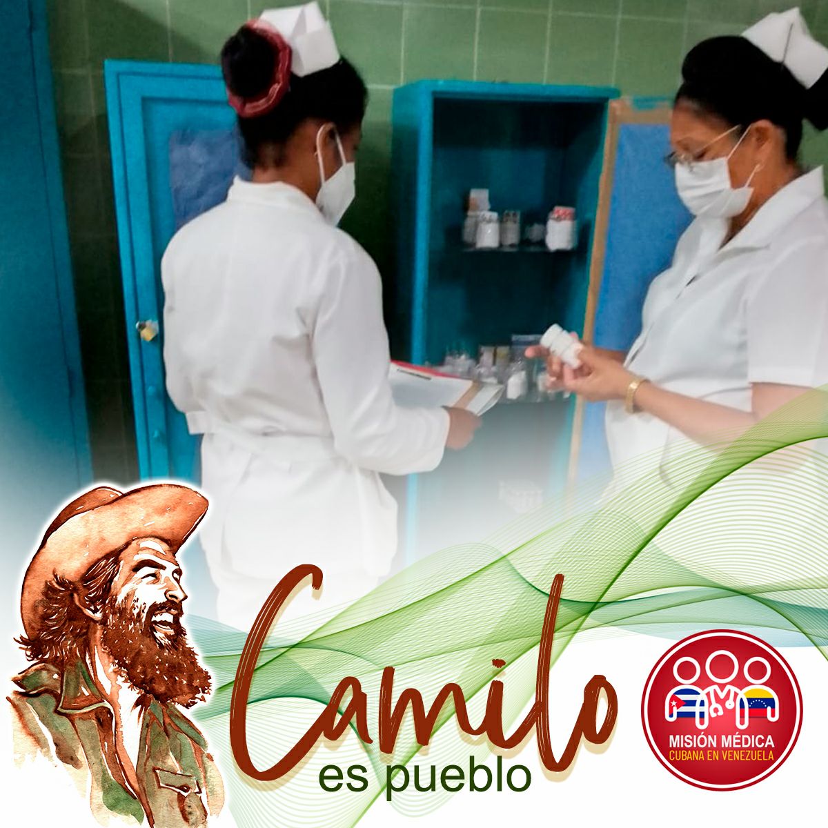 · Cada colaborador desde su puesto de trabajo da lo mejor de sí para salvaguardar la salud del pueblo venezolano inspirados en el legado de Bolivar, Martí, Chávez y Fidel #CamiloVive #CubaPorLaVida <a href="/cubacooperaven/">Misión Médica Cubana en Venezuela</a> <a href="/MINSAPCuba/">Ministerio de Salud Pública de Cuba</a> <a href="/japortalmiranda/">José Angel Portal Miranda</a>